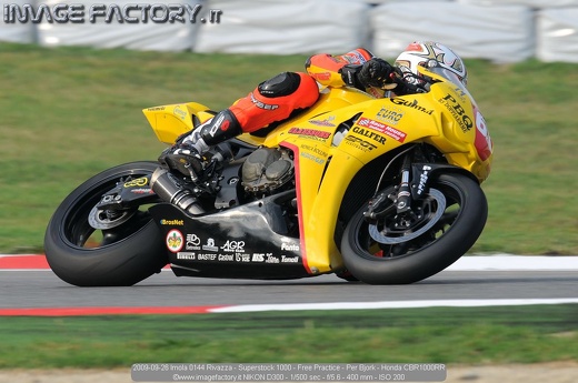 2009-09-26 Imola 0144 Rivazza - Superstock 1000 - Free Practice - Per Bjork - Honda CBR1000RR